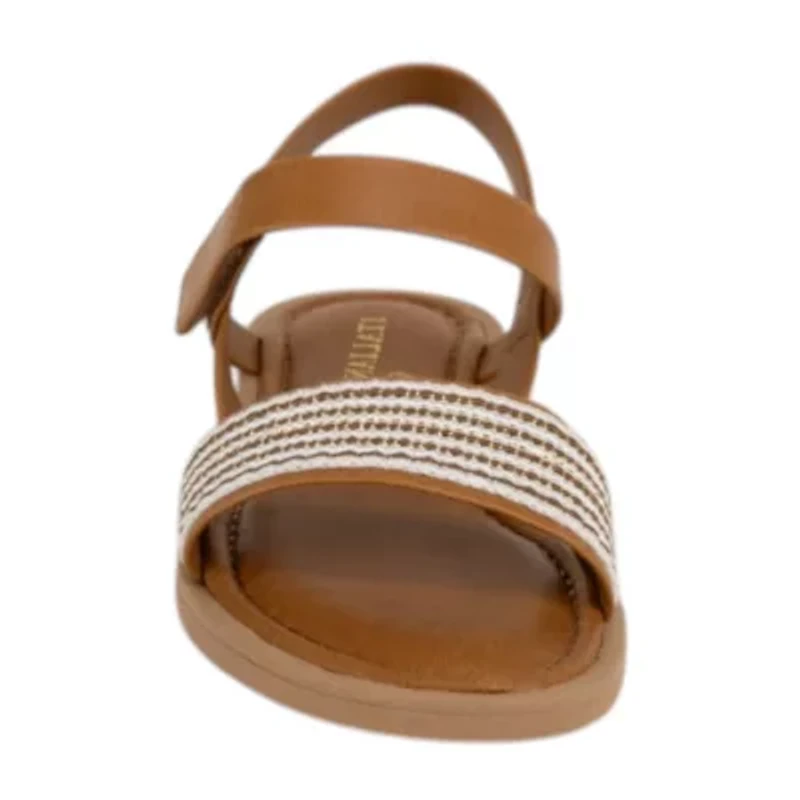 Italian Girls Pomeline Little & Big Kid Adjustable Strap Flat Sandals