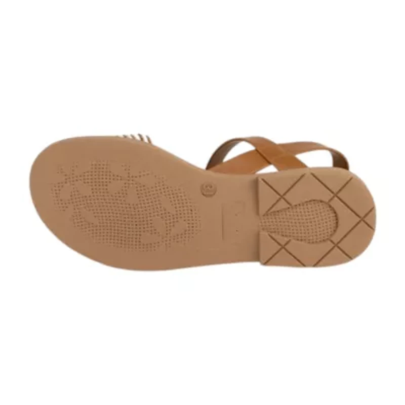 Italian Girls Pomeline Little & Big Kid Adjustable Strap Flat Sandals