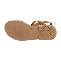 Italian Girls Pomeline Little & Big Kid Adjustable Strap Flat Sandals