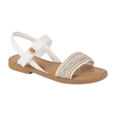 Italian Girls Lucine Little & Big Kid Adjustable Strap Flat Sandals