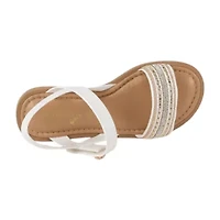 Italian Girls Lucine Little & Big Kid Adjustable Strap Flat Sandals