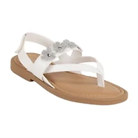 Italian Girls Kinvara Little & Big Kid Adjustable Strap Flat Sandals