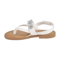 Italian Girls Kinvara Little & Big Kid Adjustable Strap Flat Sandals
