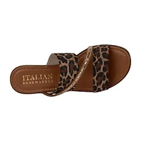 Italian Shoemakers Womens Wedge Sandals