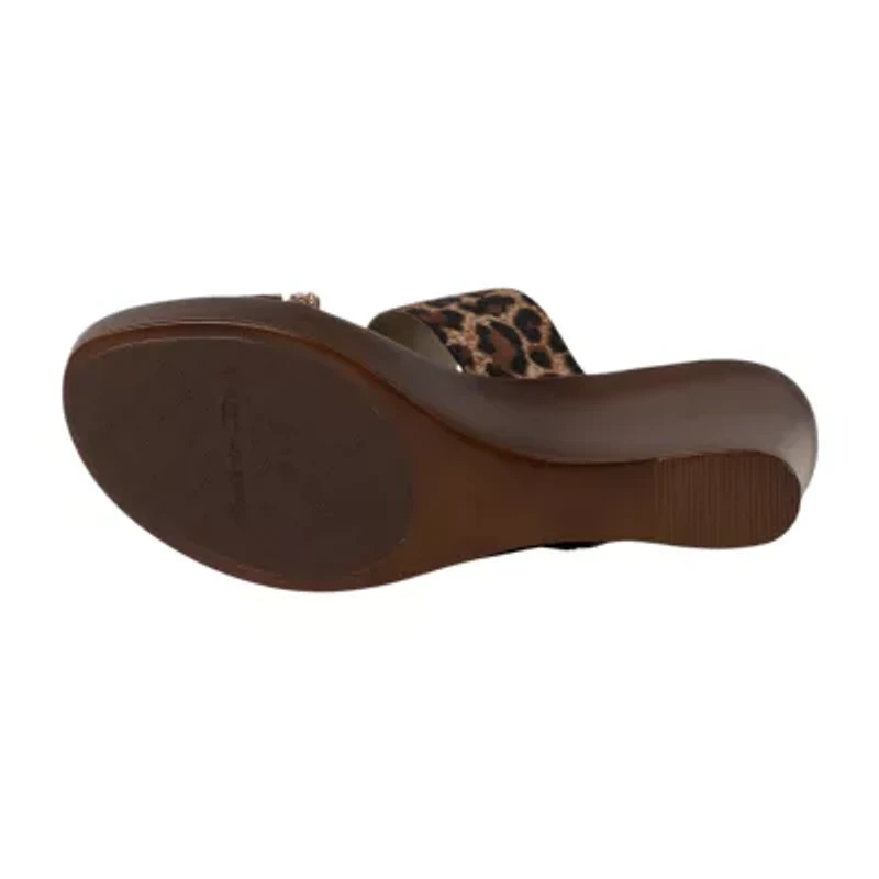 Italian Shoemakers Womens Wedge Sandals