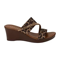 Italian Shoemakers Womens Wedge Sandals