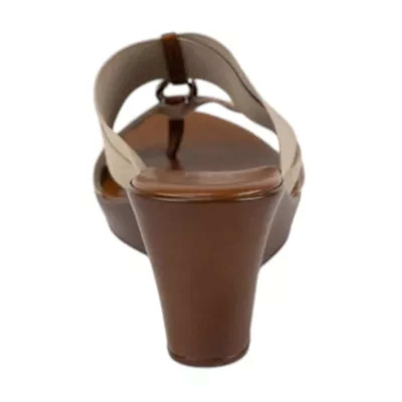 Italian Shoemakers Womens Wedge Sandals