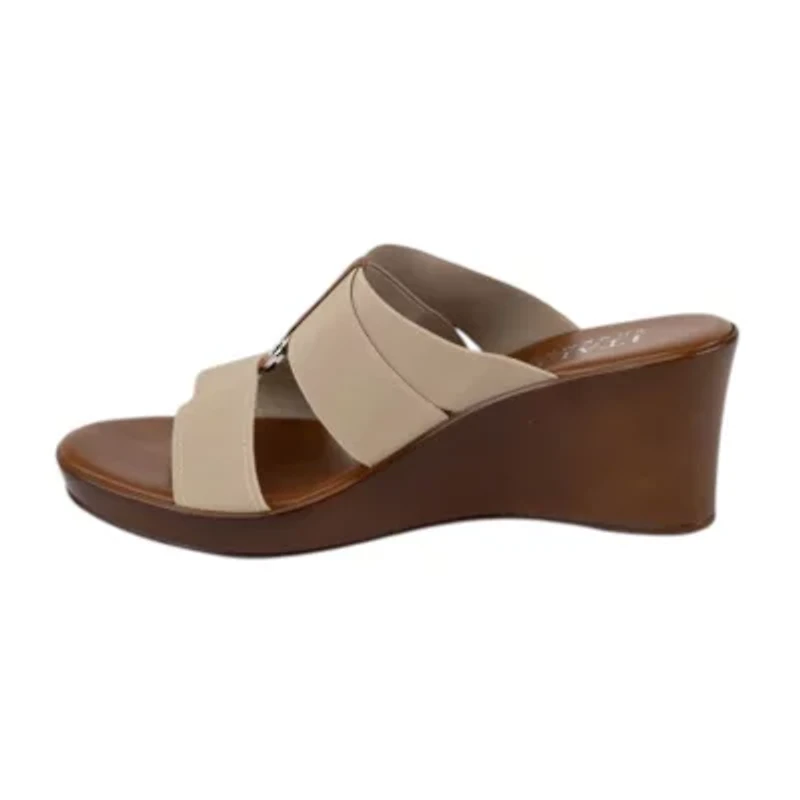 Italian Shoemakers Womens Wedge Sandals