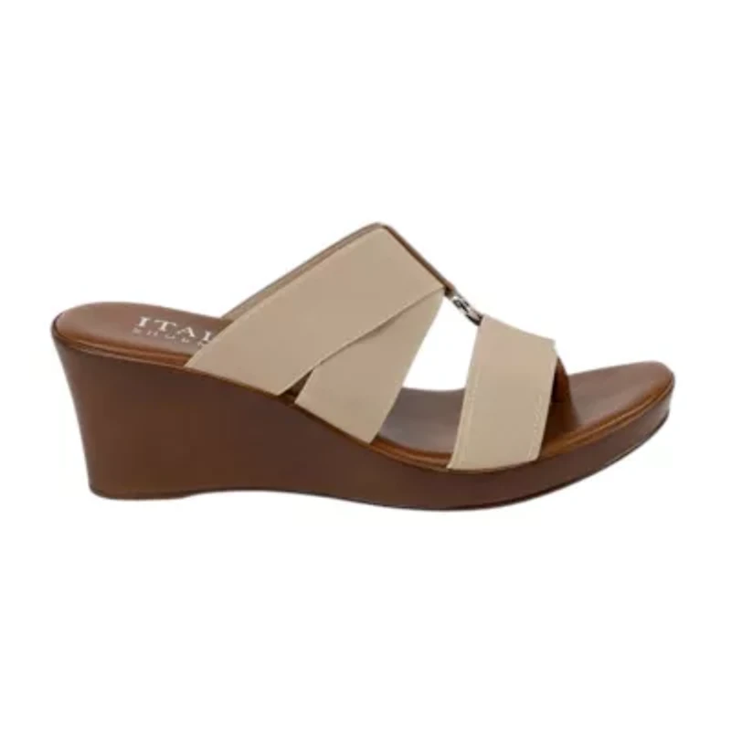 Italian Shoemakers Womens Wedge Sandals