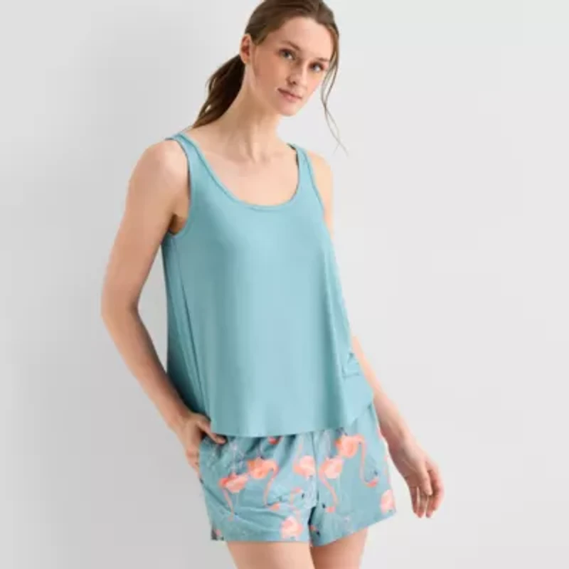 Ambrielle Womens Sleeveless 2-pc. Pajama Sets