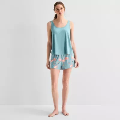 Ambrielle Womens Sleeveless 2-pc. Pajama Sets