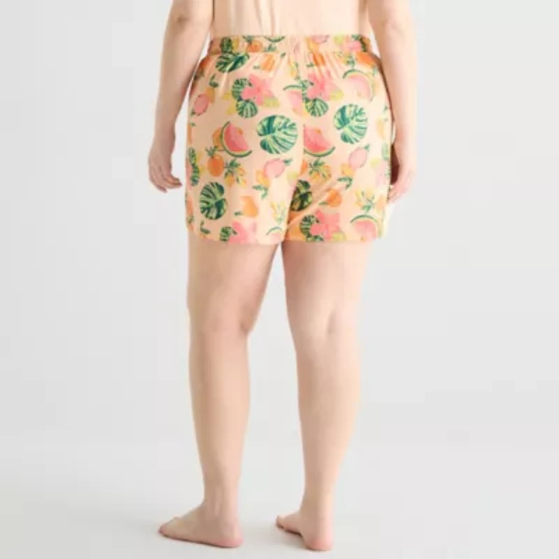 Sleep Chic Womens Plus Pajama Shorts