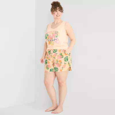 Sleep Chic Womens Plus Pajama Shorts