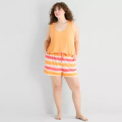 Sleep Chic Womens Plus Pajama Shorts