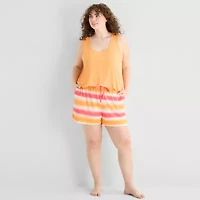 Sleep Chic Womens Plus Pajama Shorts