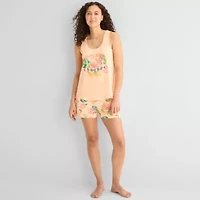 Sleep Chic Womens Scoop Neck Sleeveless Pajama Top