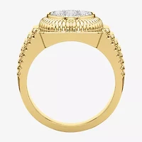 G-H / Si2) Mens / CT. T.W. Lab Grown White Diamond 14K Gold Over Silver Fashion Ring