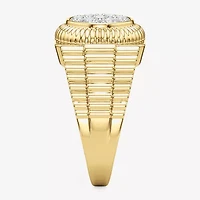 G-H / Si2) Mens / CT. T.W. Lab Grown White Diamond 14K Gold Over Silver Fashion Ring