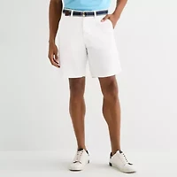 U.S. Polo Assn. Belted Flat Front Mens 9" Stretch Fabric Chino Short