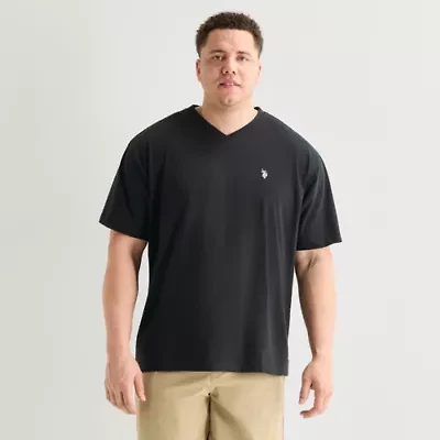 U.S. Polo Assn. Mens V Neck Short Sleeve Stretch Fabric Big and Tall T-Shirt