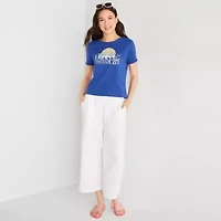 Hurley Womens Juniors Crew Neck Short Sleeve Regular Fit Graphic T-Shirt