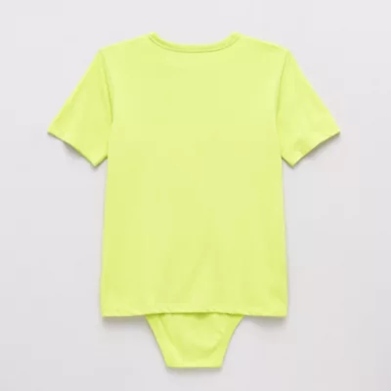 Thereabouts Little & Big Kid Boys Bodysuit Closure Easy-on + Easy-off Adaptive Crew Neck Short Sleeve