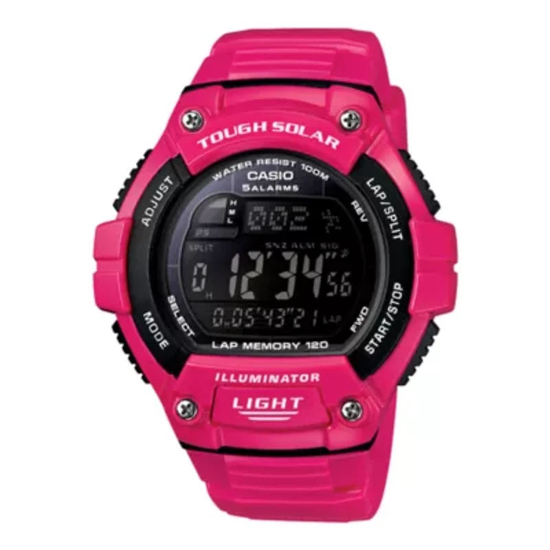Casio Womens Pink Strap Watch Ws220c-4b