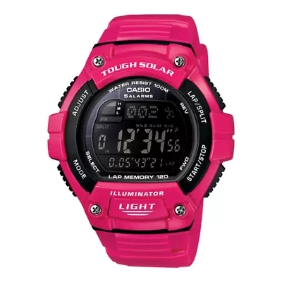 Casio Womens Pink Strap Watch Ws220c-4b