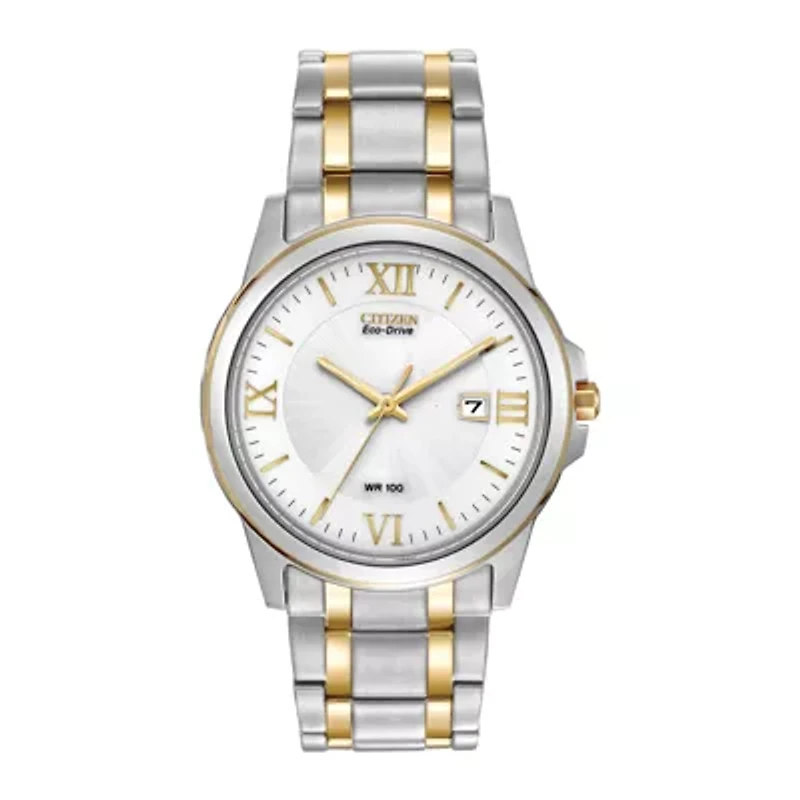 Citizen® Eco-Drive® Mens Two-Tone Bracelet Watch BM7264-51A