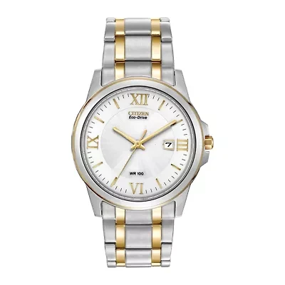 Citizen® Eco-Drive® Mens Two-Tone Bracelet Watch BM7264-51A