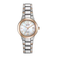 Citizen Chandler Womens Two Tone Stainless Steel Bracelet Watch Ew1676-52d