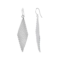 Silver Reflections Womens Pure Silver Over Brass Drop Earrings