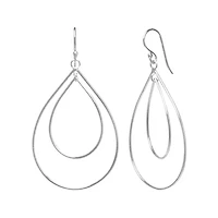 Silver Reflections Womens Pure Silver Over Brass Drop Earrings