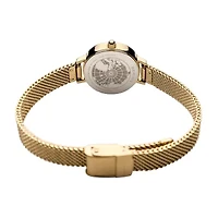 Bering Womens Gold Tone Stainless Steel 2-pc. Watch Boxed Set 11022-334-1-Gwp190