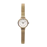 Bering Womens Gold Tone Stainless Steel 2-pc. Watch Boxed Set 11022-334-1-Gwp190