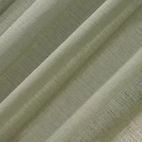 Clean Window Solid Anti-Dust Rod Pocket Sheer Single Curtain Panel