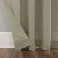 Clean Window Solid Anti-Dust Rod Pocket Sheer Single Curtain Panel
