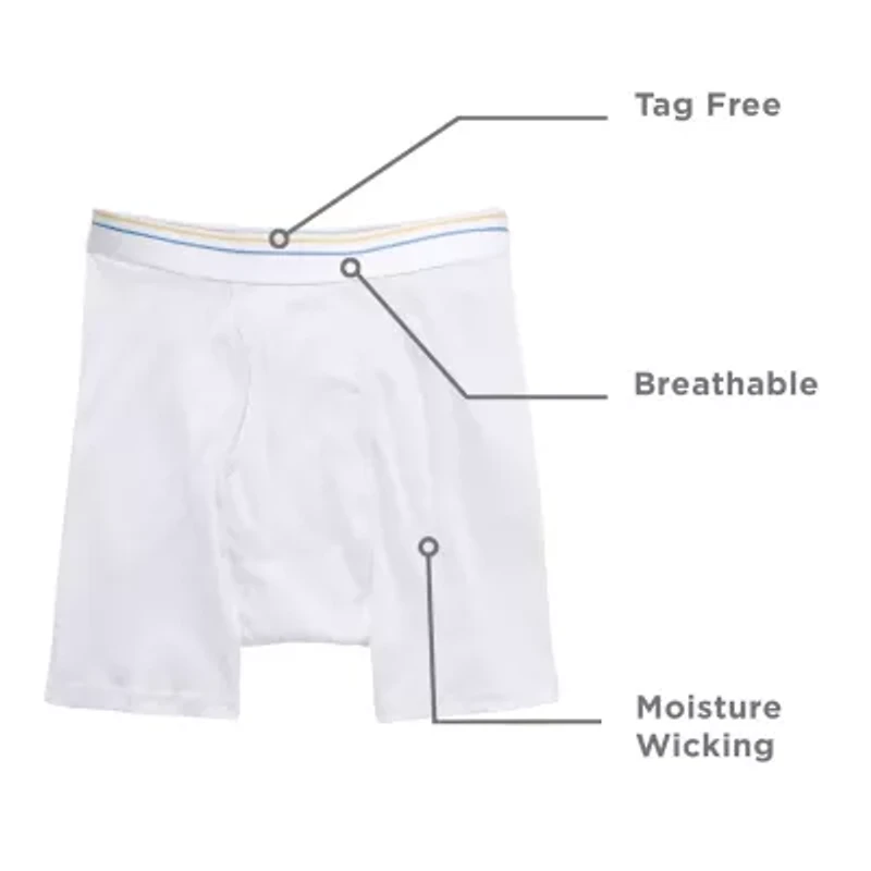 Stafford Dry + Cool Breathable Mesh Mens Big and Tall 4 Pack Boxer Briefs 302860