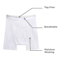 Stafford Dry + Cool Breathable Mesh Mens Big and Tall 4 Pack Boxer Briefs 302860