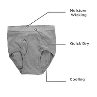Stafford Dry + Cool Full-Cut Mens 6 Pack Briefs 302872