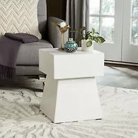 Safavieh Zen Patio Collection Concrete Side Table