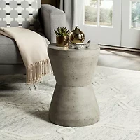 Torre Patio Collection Concrete Side Table