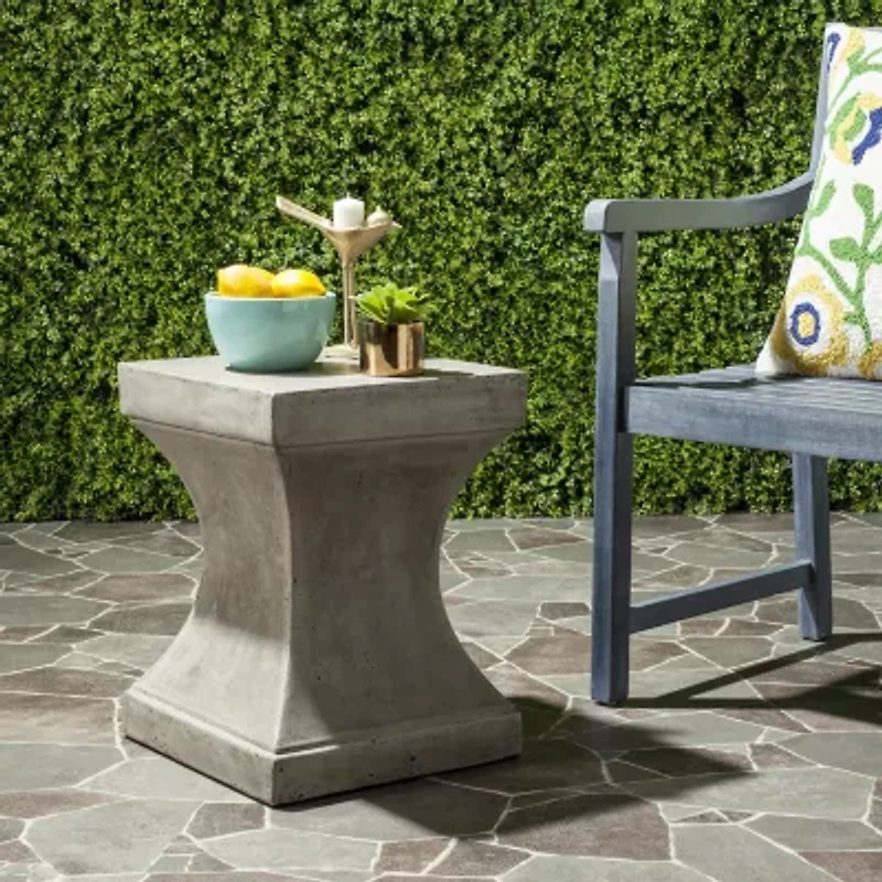 Safavieh Curby Collection Concrete Side Table