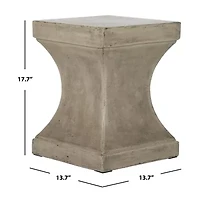 Safavieh Curby Collection Concrete Side Table