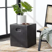 Cube Collection Concrete Side Table