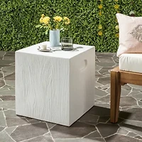 Safavieh Cube Collection Concrete Side Table