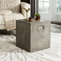 Safavieh Cube Collection Concrete Side Table