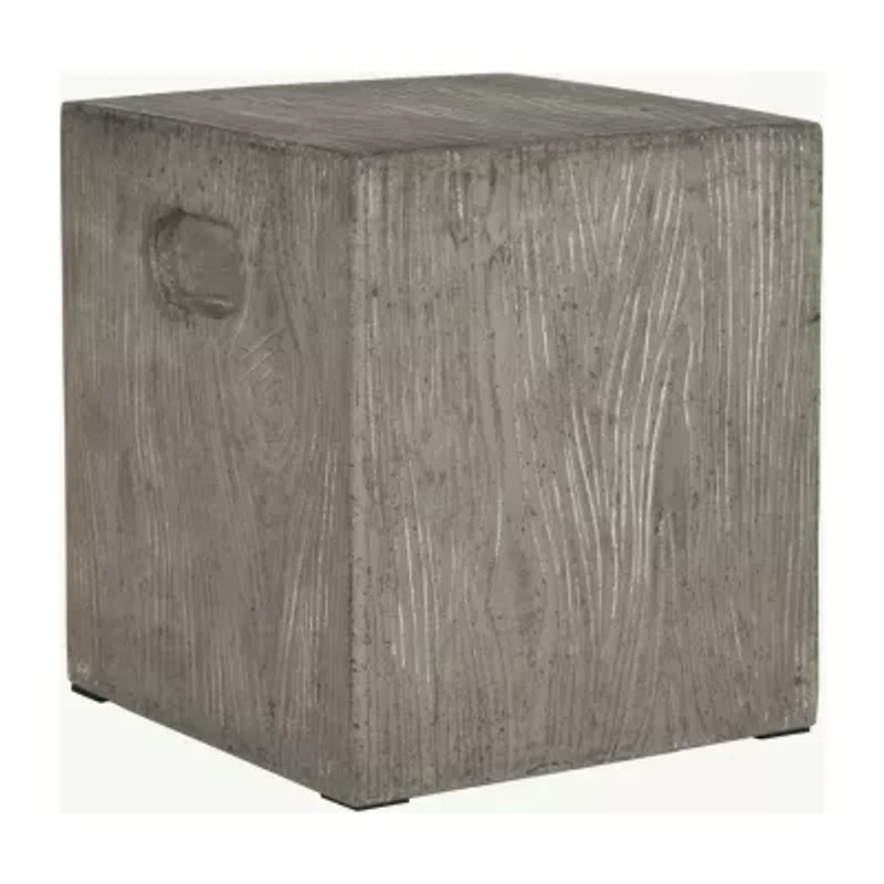 Safavieh Cube Collection Concrete Side Table