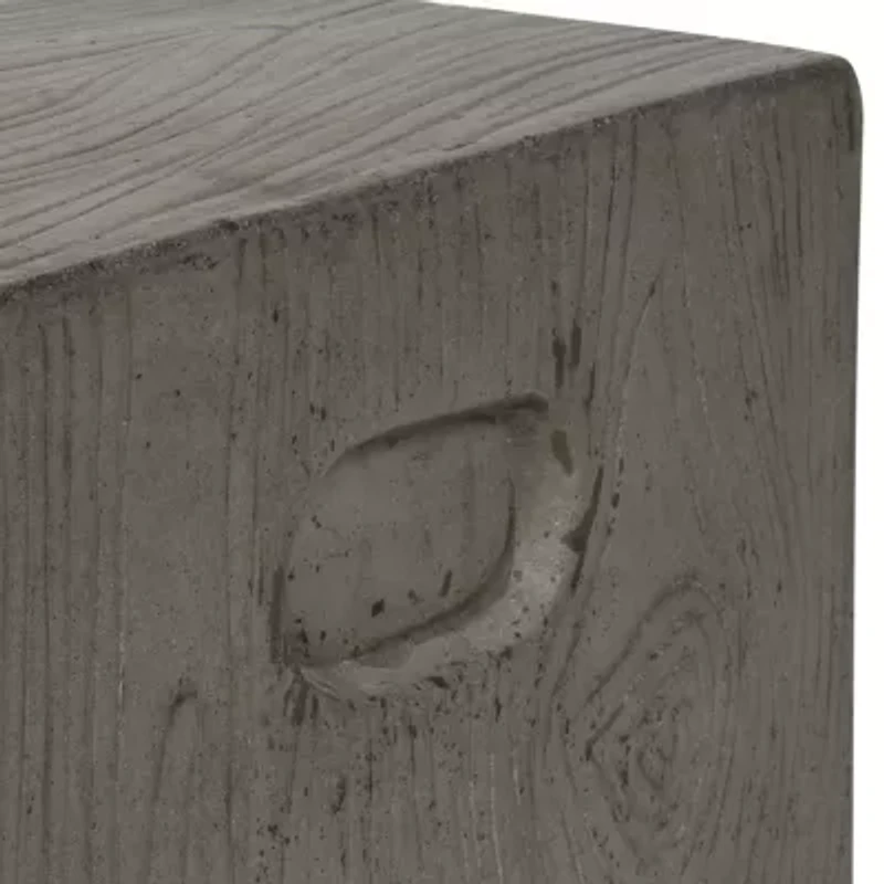 Safavieh Cube Collection Concrete Side Table
