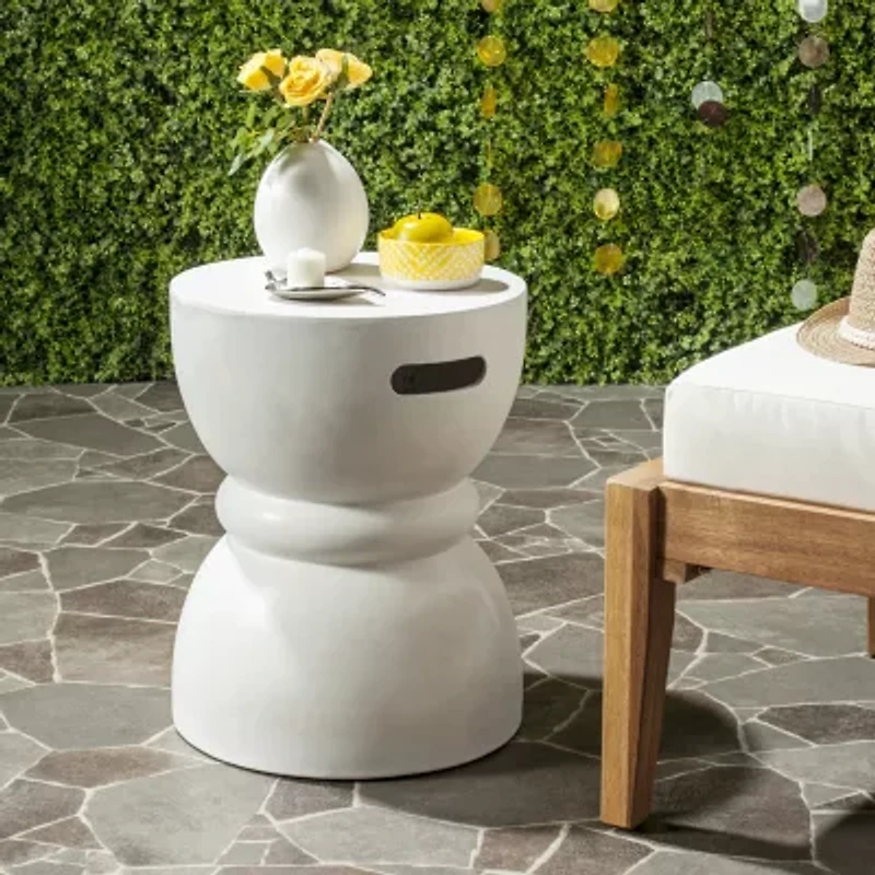 Safavieh Haruki Patio Collection Concrete Side Table
